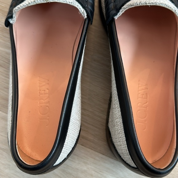 J.crew Winona penny loafers in Italian linen women’s 7.5 NWOB - Picture 4 of 5